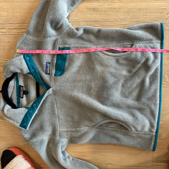 Patagonia Women's Fleece Re-Tool Snap-T Pullover size medium grey blue 25442 - Picture 7 of 10